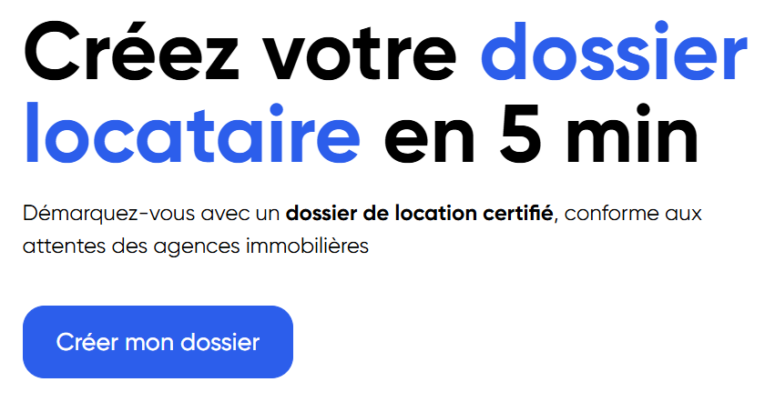 ZELOK Je crée mon dossier locataire ZELOK Je crée mon dossier locataire